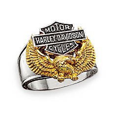 Harley-Davidson®/Franklin Mint Men's Wings of Freedom Ring