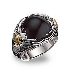 Harley-Davidson® Men's Silver Tribal Ring by The Franklin Mint