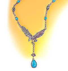 Harley-Davidson® Ladies Desert Rider Silver Necklace