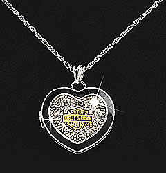 Harley Davidson® Sterling Silver Ladies Locket