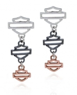 Harley-Davidson® Tri-Color Earrings