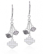 Harley-Davidson® Tri-Logo Earrings