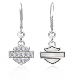 Harley-Davidson ® Iced Dangle Earrings