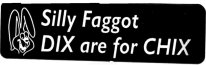 Silly Faggot DIX Are For CHIX