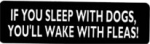IF YOU SLEEP WITH DOGS, YOU'LL WAKE WITH FLEAS!