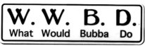 W.W.B.D. WHAT WOULD BUBBA DO