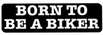 BORN TO BE A BIKER