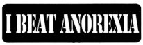 I BEAT ANOREXIA