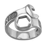 Men's Sterling Silver Harley-Davidson ®  Wrench Ring