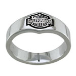 Unisex Harley-Davidson ® Bar & Shield Band Ring