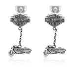 Harley-Davidson ® Hanging Bike Earrings