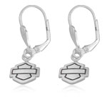 Harley-Davidson ® Plain Logo Dangle Earrings