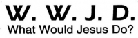 W.W.J.D. What Would Jesus Do?