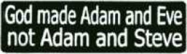 GOD MADE ADAM AND EVE NOT ADAM AND STEVE