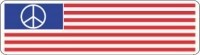 PEACE SIGN AMERICAN FLAG