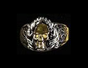 Flame Skull Ring