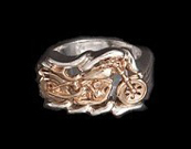 Large Flame Bike Ring