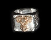 Men's Square Motor Ring