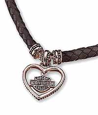 Franklin Mint's Ladies Harley-Davidson® Heart Necklace