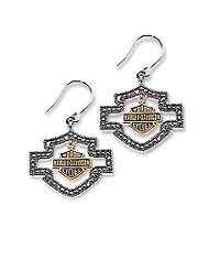 Harley-Davidson® Bar/Shield Earrings