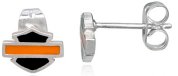 Harley-Davidson® Enamel B&S Post Earrings