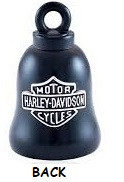 Harley-Davidson&amp;reg; Tribal Cross Bar &amp; Shield Ride Bell - Black Finish Style HRB075