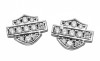  Harley-Davidson&reg; Motorcycle Sterling Silver Biker Bling Logo Small Post Earrings Mod Jewelry&reg; HDE0282
