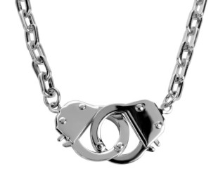  Ladies Stainless Steel Handcuff Necklace  - Product Image