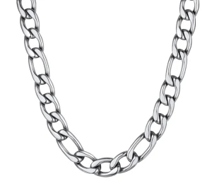 11mm Figaro Chain Necklace Stainless Steel FREE SHIPPING