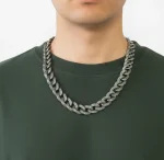 17mm Tattoo Curb Link Chain Stainless Steel Free Shipping