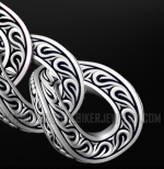 17mm Large Tattoo Curb Link Chain Men's Necklace Stainless SteelFree Shipping