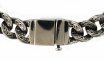 17mm Large Tattoo Curb Link Chain Men's Necklace Stainless SteelFree Shipping