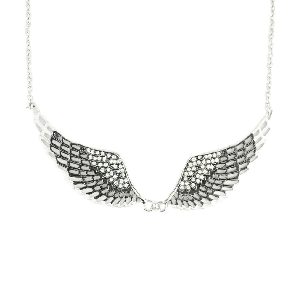 Large Black Angel Wing Jewelry Women's Pendant & Necklace Stainless Steel Large Black Angel Wing Jewelry Women's Pendant & Necklace Stainless Steel - Product Image
