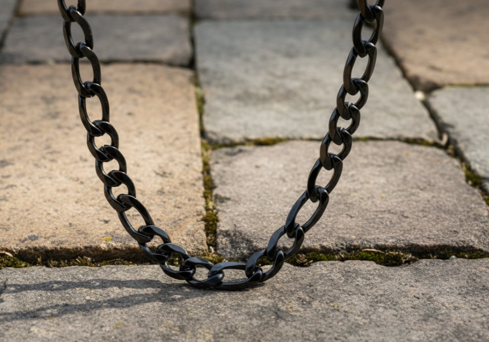 9mm Figaro Link Chain Men's Necklace Stainless SteelFREE SHIPPING
