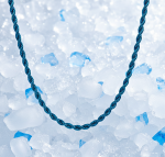 4mm Blue Rope Chain Unisex Necklace Stainless Steel  FREE SHIPPING