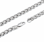 4mm Foxtail Link Chain Unisex Necklace Stainless SteelFREE SHIPPING