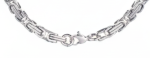 5mm Byzantine Link Chain Unisex Necklace Stainless SteelFREE SHIPPING