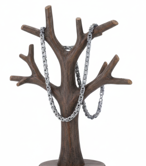 7mm Byzantine Link Chain Unisex Necklace Stainless Steel FREE SHIPPING