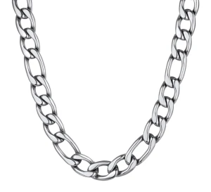8mm Figaro Chain Necklace Stainless Steel FREE SHIPPING 8mm Figaro Chain Necklace Stainless Steel FREE SHIPPING - Product Image