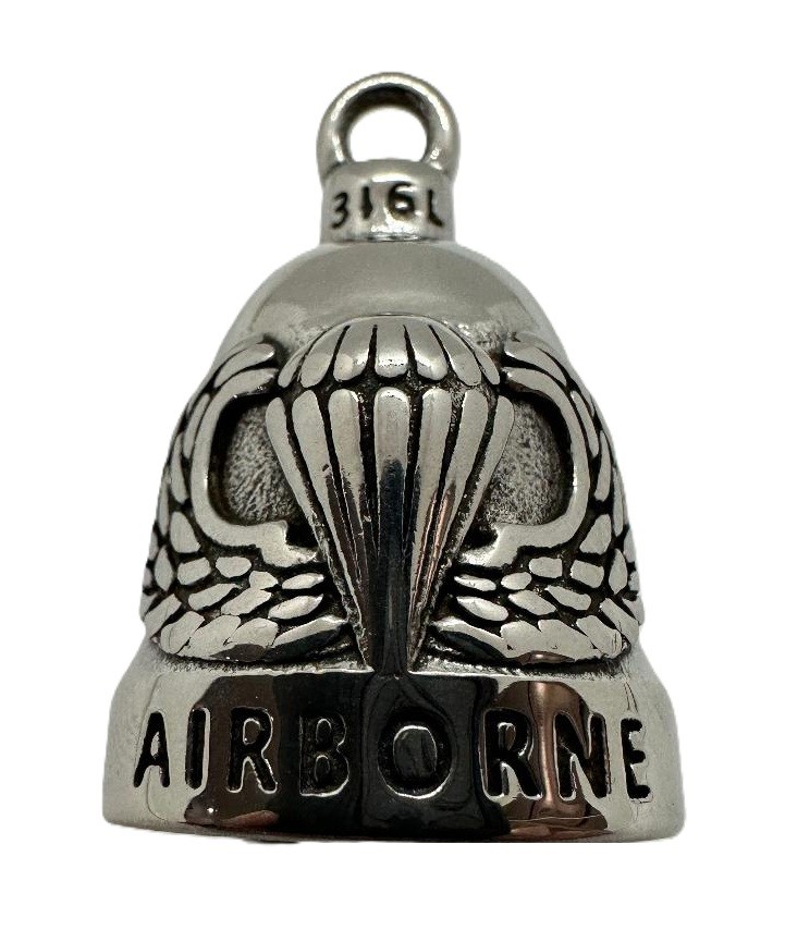 Airborne Motorcycle Ride Bell® Military Stainless Steel RB81 FREE SHIPPING Airborne Motorcycle Ride Bell® Military Stainless Steel RB81 FREE SHIPPING - Product Image