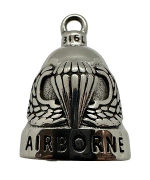 Airborne Stainless Steel Motorcycle Ride Bell Gremlin Ride Bell Military Airborne Military ARMY  - Product Image