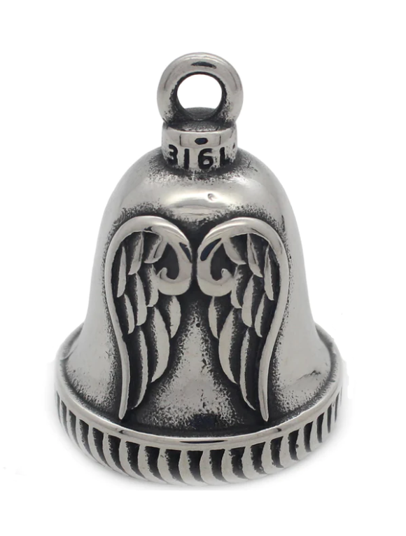 Angel Wings Motorcycle Ride Bell® Stainless Steel RB44 FREE SHIPPING Angel Wings Motorcycle Ride Bell® Stainless Steel RB44 FREE SHIPPING - Product Image
