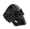 Big Men's Stainless Steel Black Skull Ring Sizes 8 - 13
