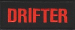 "DRIFTER" Patch Biker PatchFREE SHIPPING
