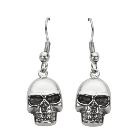 EARRINGS Stainless Steel Dangling Skull 
