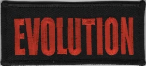 "EVOLUTION" Patch  Biker Patch FREE SHIPPING