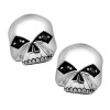 Earrings Unisex Harley Davidson&reg; Willie G "Skulls" Smooth Post Earrings Sterling Silver HDE0377