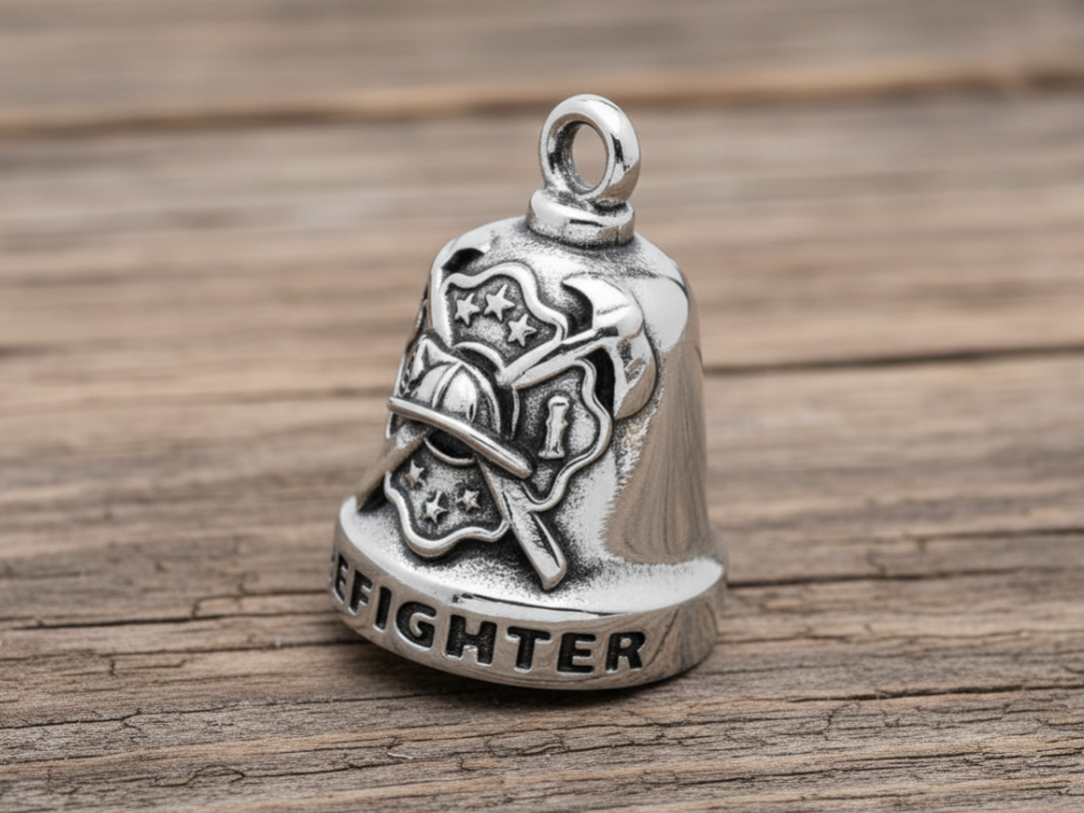 Firefighter Motorcycle Ride Bell Biker Stainless Steel