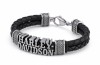 Harley Davidson&reg; Western Style H-D Double Braided Leather Bracelet  HSB0221