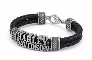 Harley Davidson® Western Style H-D Double Braided Leather Bracelet HSB0221 Harley Davidson® Western Style H-D Double Braided Leather Bracelet HSB0221 - Product Image